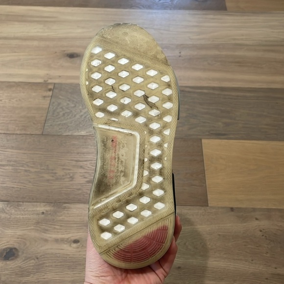 adidas Originals X NASA NMD R1 Spectoo Sneaker Grey Rose Pink Womens Size 6.5 - Picture 8 of 12